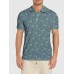 CadetBlue Martini Glasses Printing Men‘s Short Sleeve Polo