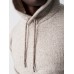 Cashmere Wool Marled Hoodie - Oatmeal Marl